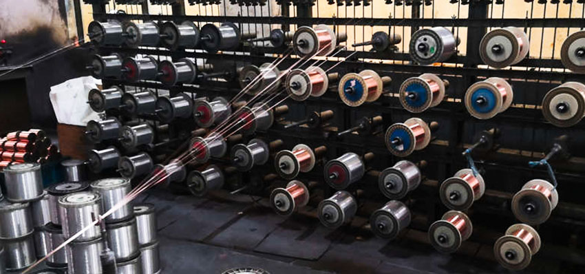 processo de feixe de fio de cobre