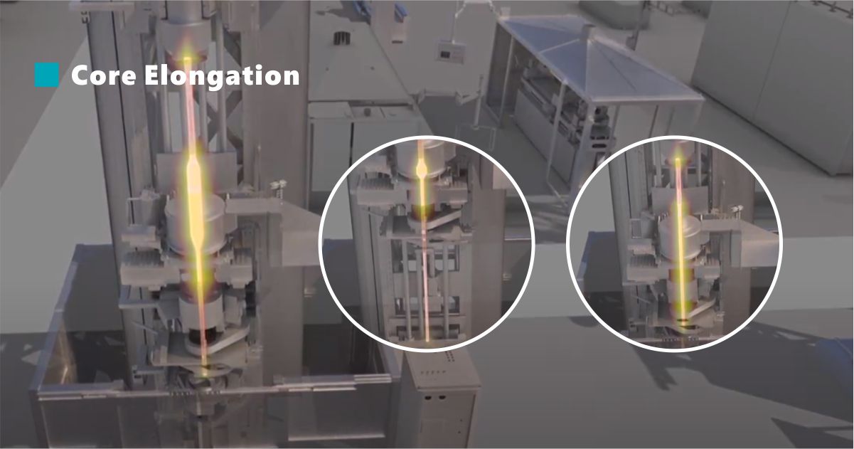 Alongamento do n&uacute;cleo