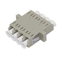 Adaptador de peça única LC MM QUAD com flange
