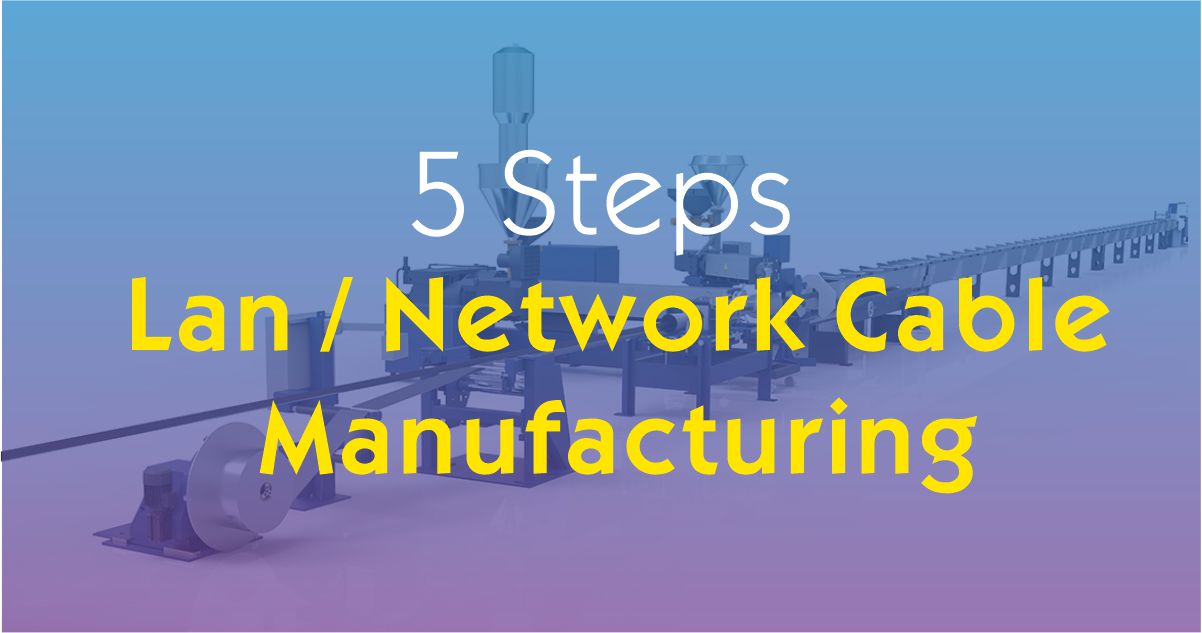 5 etapas da fabricação de cabos de rede
