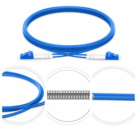 Patch cord de fibra blindada